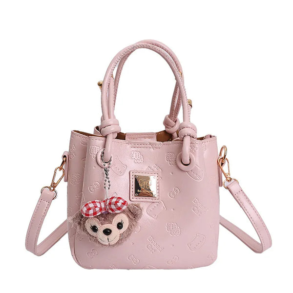Sweetheart Bow Bucket Crossbody Bags