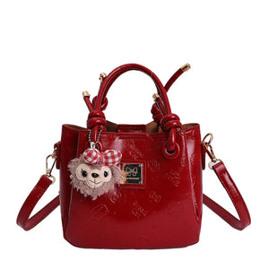 Sweetheart Bow Bucket Crossbody Bags