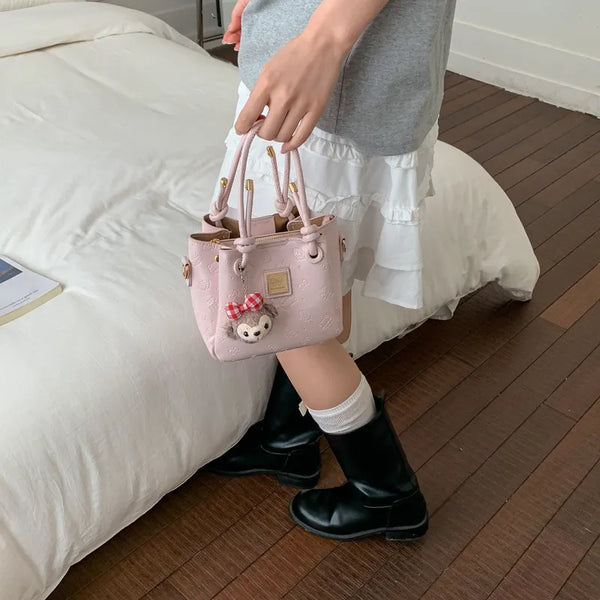 Sweetheart Bow Bucket Crossbody Bags