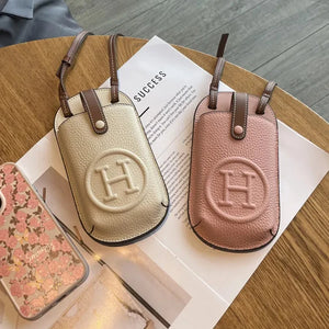 Horse Carriage Luxe Crossbody Phone Bag