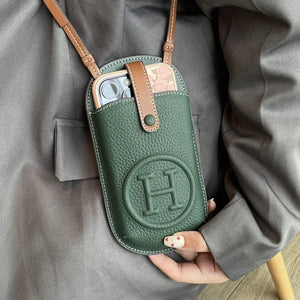 Horse Carriage Luxe Crossbody Phone Bag