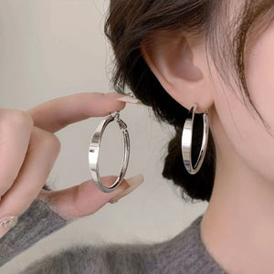 Maison Velour Monogram Hoop Earrings