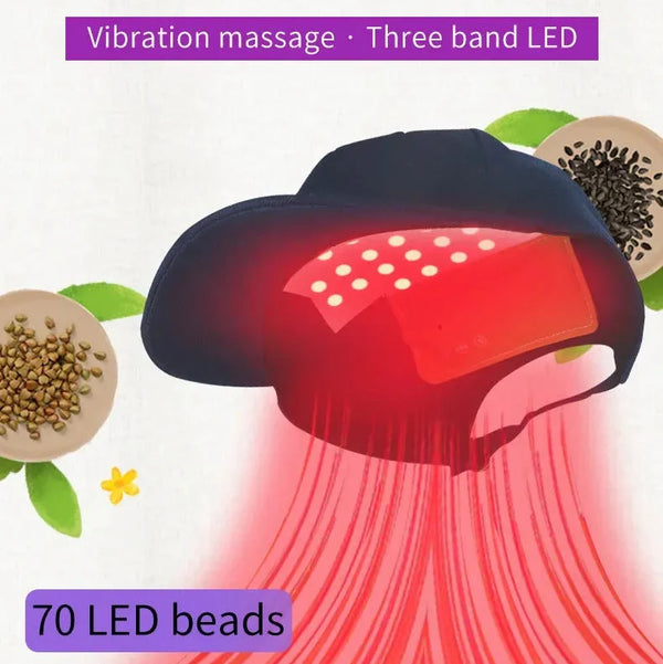Sonic Calm Light Therapy Massage Cap