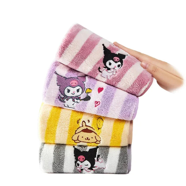 Sanrio Dreamy Pastel Striped Towel