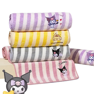 Sanrio Dreamy Pastel Striped Towel