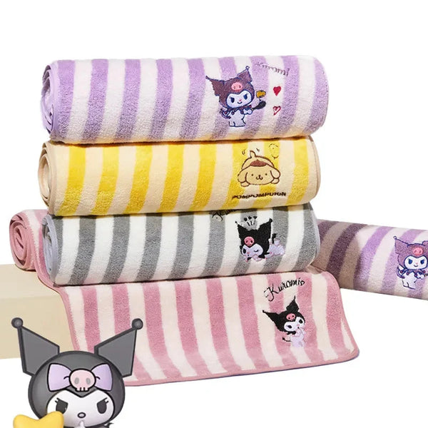 Sanrio Dreamy Pastel Striped Towel