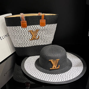 Monogram Luxe Riviera Straw Travel Set