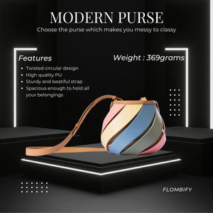 Sorbet Spiral Crossbody Handbag