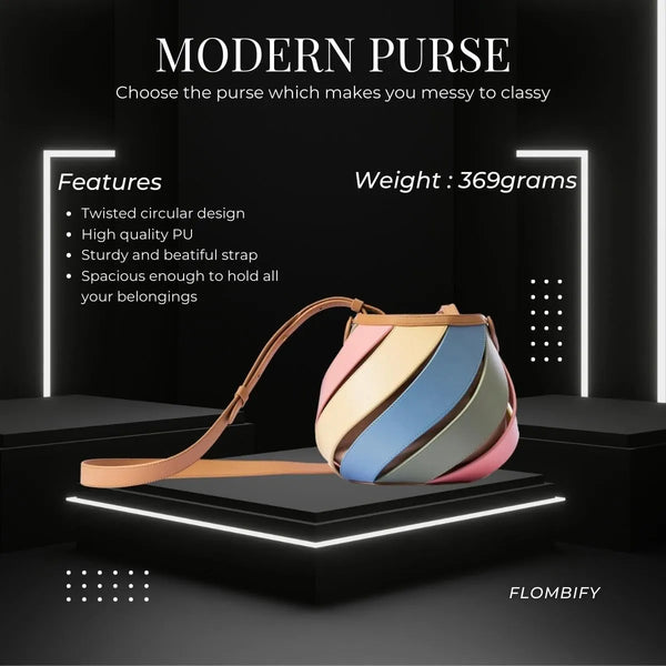 Sorbet Spiral Crossbody Handbag