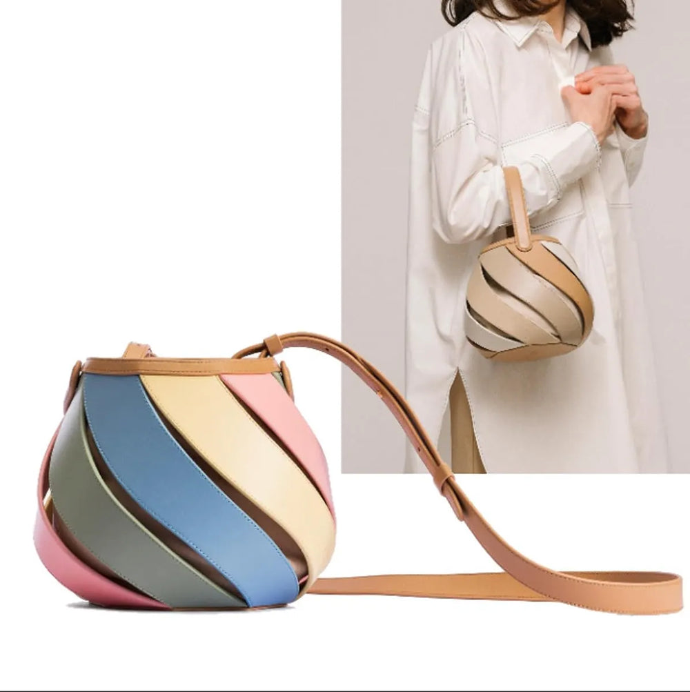 Sorbet Spiral Crossbody Handbag