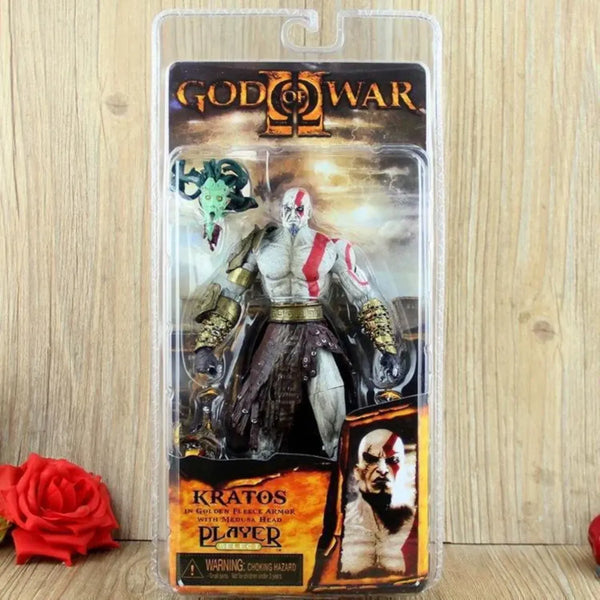 NECA God of War Kratos with Medusa Head Figure (20 cm)