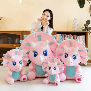 Pastel Tricertops Cuddle Pal Plushie