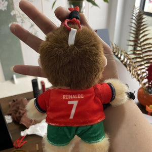 Ronaldo Chibi Striker Plush Keychain