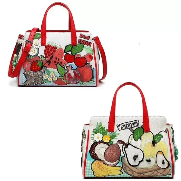 Tutti Frutti Patchwork Satchel Handbag