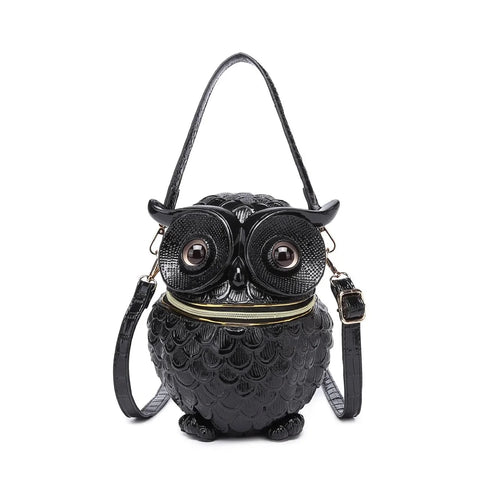 Athena Owl Nocturnal Satchel Handbag