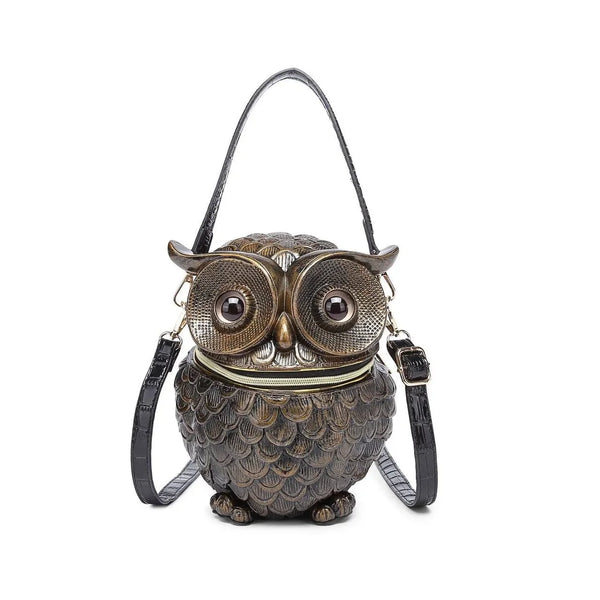 Athena Owl Nocturnal Satchel Handbag