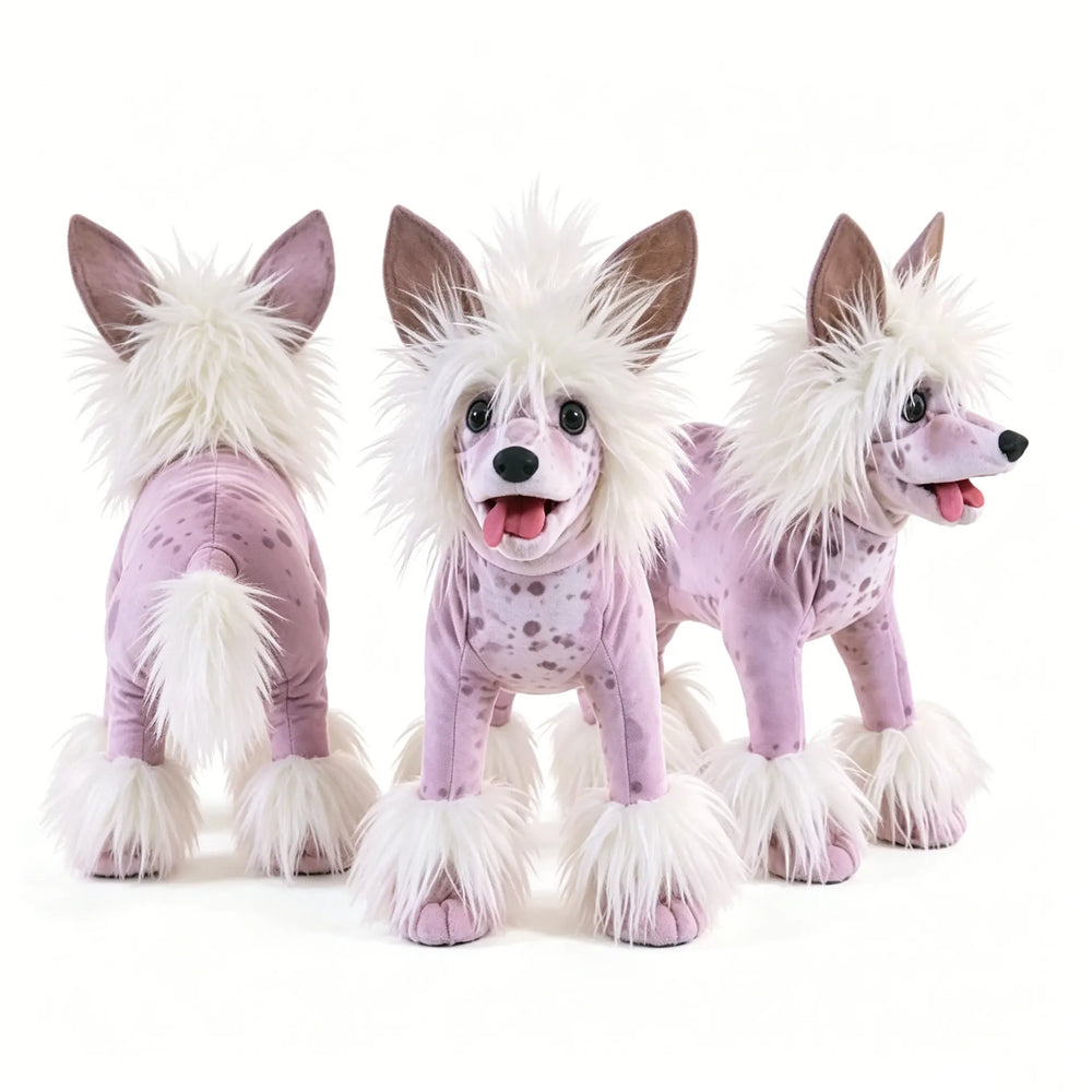 Folkmanis Chinese Crested Dog Plush (25 cm)
