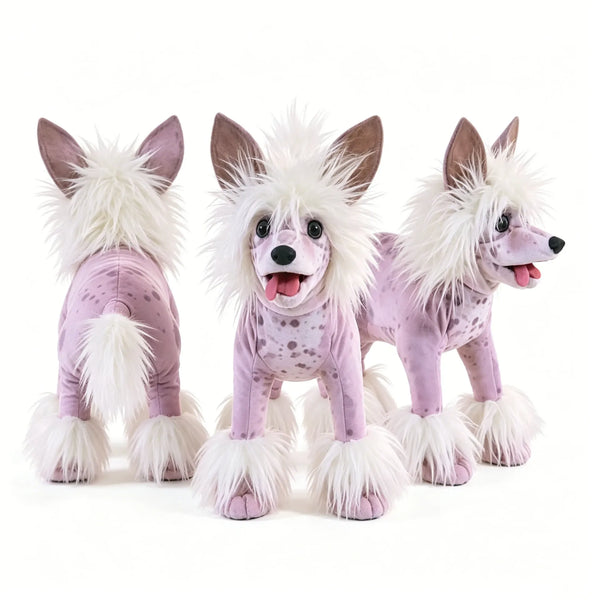 Folkmanis Chinese Crested Dog Plush (25 cm)