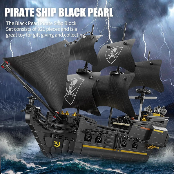 POTC Black Pearl Ship Building Blocks Kit (921 Pcs)