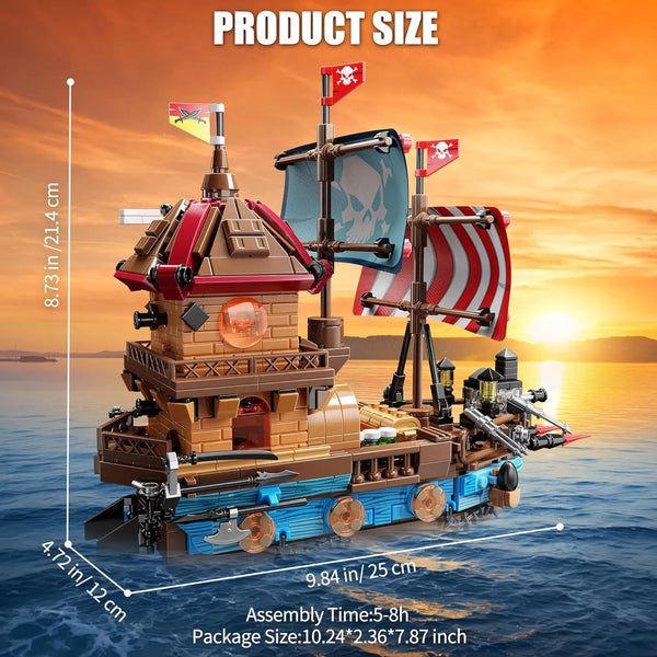 Corsair Pirate Ship Building Blocks (916 Pcs)
