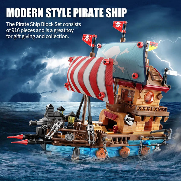 Corsair Pirate Ship Building Blocks (916 Pcs)