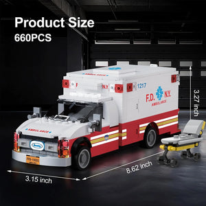Metro Rescue Ambulance Blocks (660 Pcs)