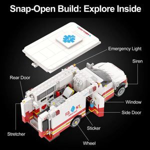 Metro Rescue Ambulance Blocks (660 Pcs)