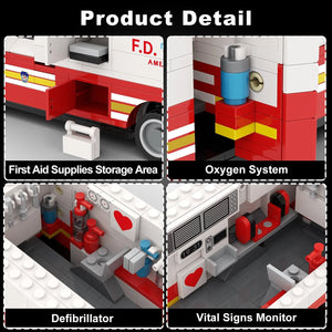 Metro Rescue Ambulance Blocks (660 Pcs)