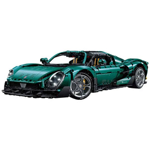 Raceforge Emerald Apex Hypercar Building Blocks (10621 Pcs)