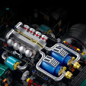 Raceforge Emerald Apex Hypercar Building Blocks (10621 Pcs)