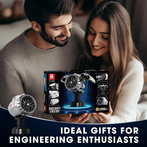 Reobrix 33019 Aircraft Engine Building Blocks (1813 Pcs)
