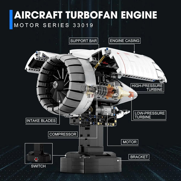 Reobrix 33019 Aircraft Engine Building Blocks (1813 Pcs)