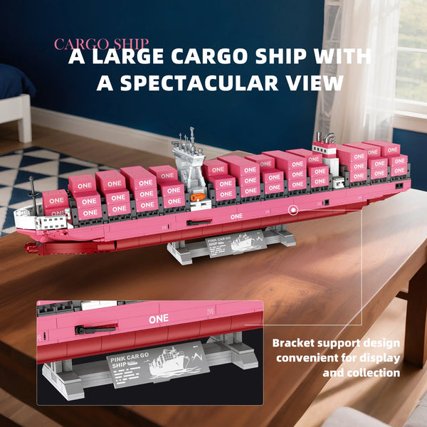 JIE STAR Freight Container Ship Building Blocks (1168 Pcs)