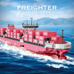 JIE STAR Freight Container Ship Building Blocks (1168 Pcs)