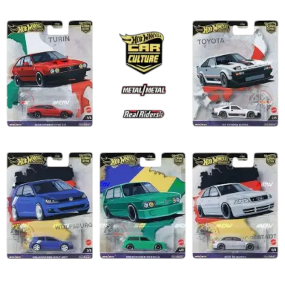 Hot Wheels World Tour Car Collection (Set of 5)