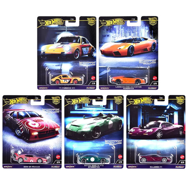 Hot Wheels Exotic Envy Car Collection (Set of 5)