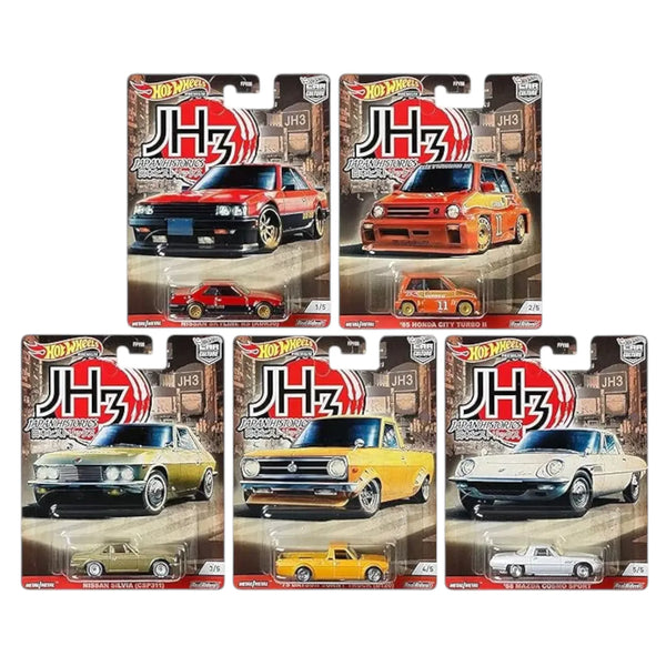 Hot Wheels Japan Historics 3 Car Collection (Set of 5)