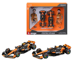 Bburago 1:43 McLaren MCL38 Miami GP Vehicle (Set of 2)