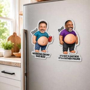 Customised Dad Bod Belly Fridge Magnet