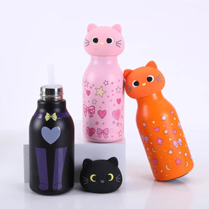 Cozy Kitty Head Hydration Flask (500 ml)