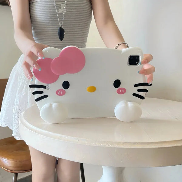 Hello Kitty Bow Silicone Protective Case (For iPads)