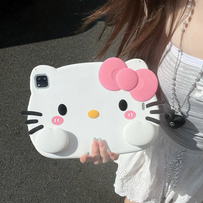 Hello Kitty Bow Silicone Protective Case (For iPads)