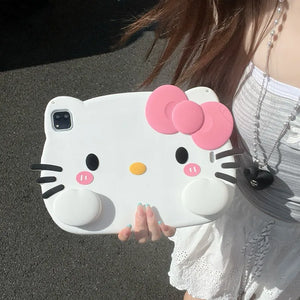 Hello Kitty Bow Silicone Protective Case (For iPads)