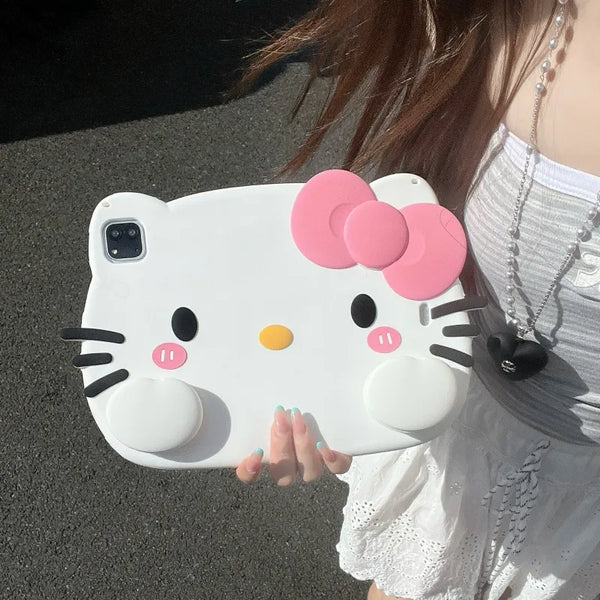 Hello Kitty Bow Silicone Protective Case (For iPads)