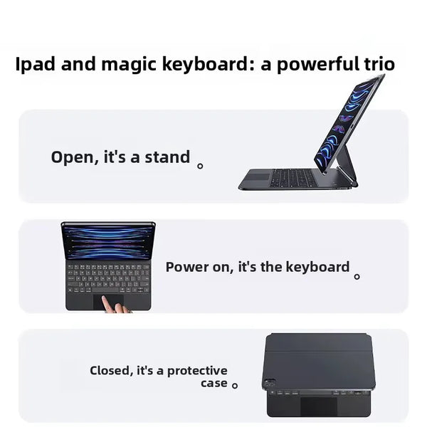 FloatKeys Magnetic Keyboard Case (For iPads)