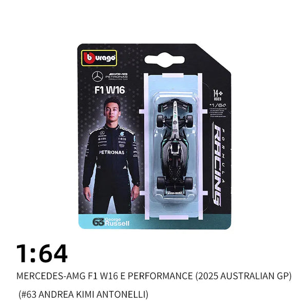 Bburago 1:64 F1 2025 Formula Racing Collection