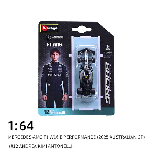 Bburago 1:64 F1 2025 Formula Racing Collection