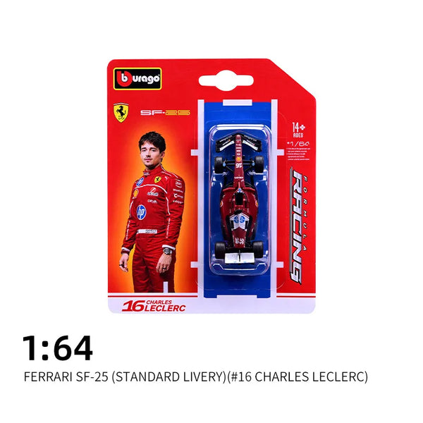 Bburago 1:64 F1 2025 Formula Racing Collection