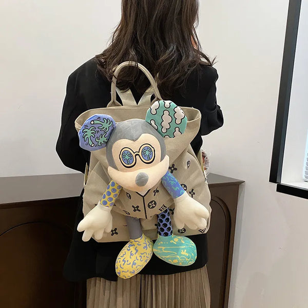 DZNY Retro Monogram Mickey Doll Backpack