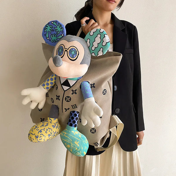 DZNY Retro Monogram Mickey Doll Backpack